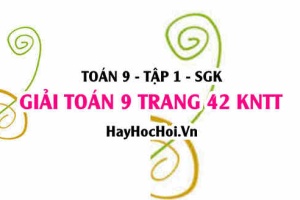 Giải Toán 9 trang 42 tập 1 Kết nối tri thức